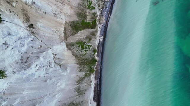 M&oslash;ns klint et ses falaises blanches sur l'&icirc;le de Mon au Danemark vers Copenhague 