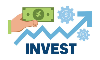 Modern Finance and Investment Icons Banking, Growth, and Money Vector Set