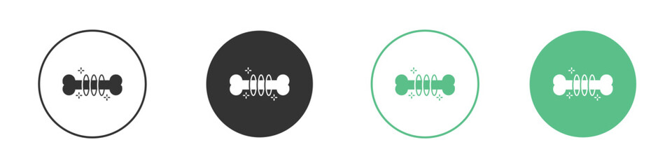 Strong healthy bones icon