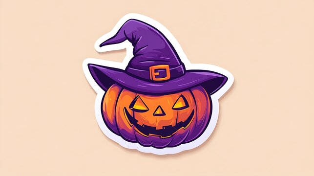 Die-cut sticker of Halloween character showcasing unity and connection