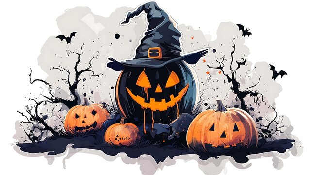 Die-cut sticker of Halloween character showcasing unity and connection