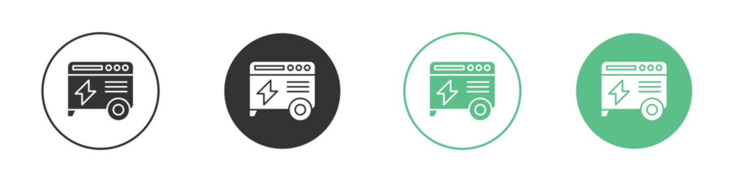 Electric generator icon