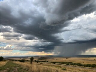 Naklejka premium sky with clouds going to rain