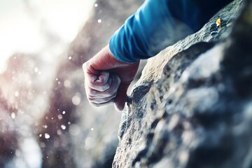 Focus on reaching the peak of the mountain with determination and strength