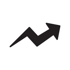 Rising Arrow Growth Icon &ndash; Business and Finance Vector