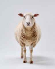 Fototapeta premium Single Sheep Minimal Product Photography