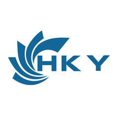 HKY letter design. HKY letter technology logo design on a white background. HKY  Monogram logo design for an entrepreneur and business.