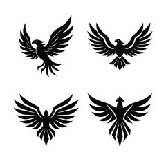 Obraz premium wings set vector