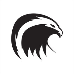 eagle logo design, business consulting vector icon temple