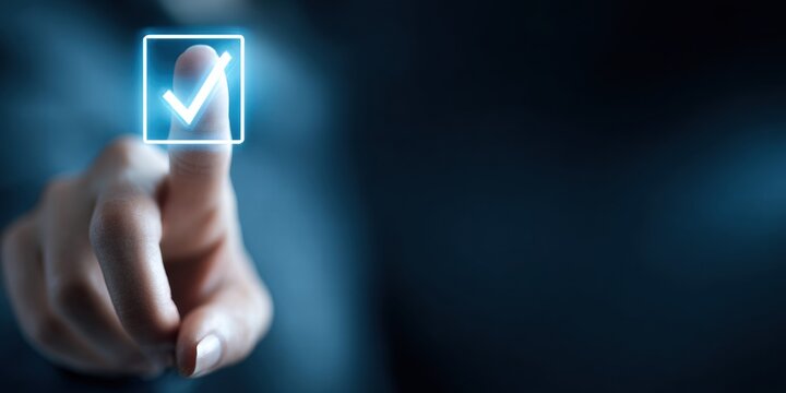 Cyber security system and data protection concept. Man using fingerprint scanning access data with data center as background, biometric identity, data