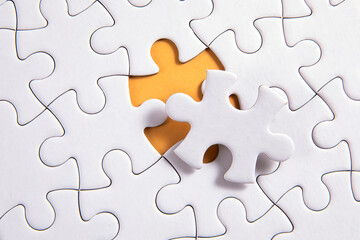 Fototapeta premium puzzle with missing piece 