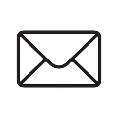 mail icon on white