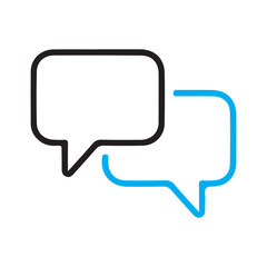chat icon on white background