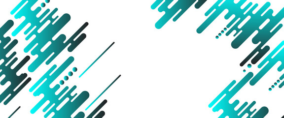 Modern abstract background with diagonal turquoise and black gradient lines and dots on white, perfect for tech, business, and creative designs.