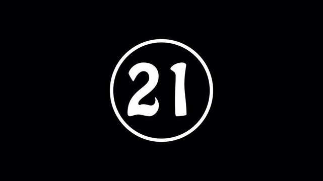 The number 26 in a white rounded font, enclosed within a circle on a solid black background. A minimalist and modern graphic design element.
