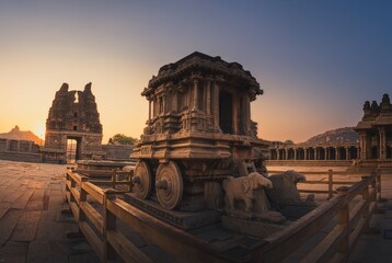 Stone Chariot at Vittala Temple, Hampi