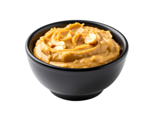 bowl of peanut sauce isolated on transparent png