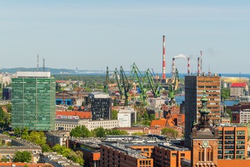 Architecture of Gdansk in North Poland