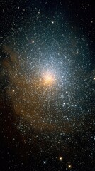 Obraz premium Starry galaxy cluster, intense light center