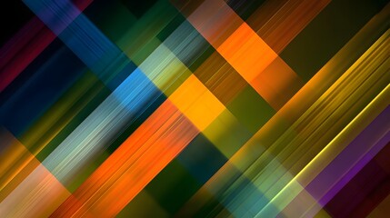 Dynamic composition with diagonal lines and layered transparent rectangles