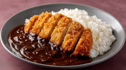 濃厚なカレーソースとサクサク揚げたてのカツがたまらないカツカレー