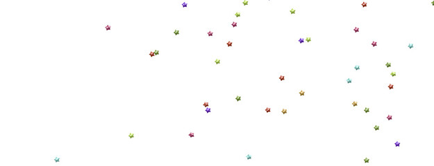 Radiant Showers: Immerse Yourself in a Spellbinding 3D Colorful Stars Downpour