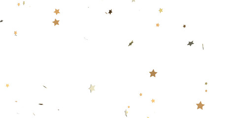 Stellar Christmas Drift: Radiant 3D Illustration Showcasing Descending Holiday Stars in Motion