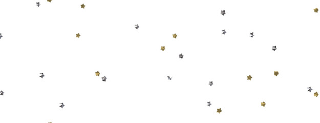 Journey to the Cosmos: Immerse Yourself in a 3D Gold Stars Rainfall