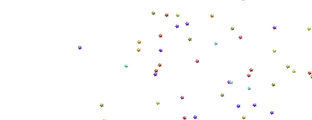 Radiant Showers: Immerse Yourself in a Spellbinding 3D Colorful Stars Downpour