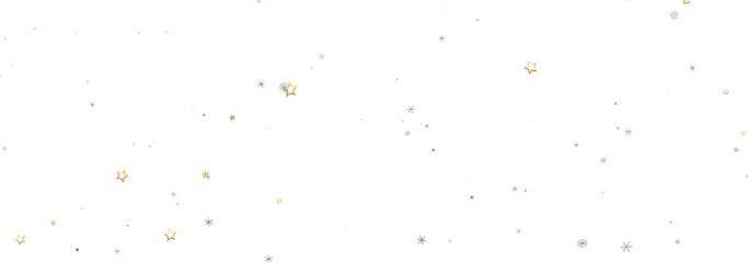 Elegant festive background with gold and silver stars. Perfect for holidays, celebrations, and more.