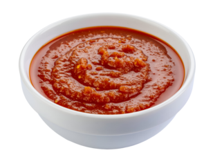 catalan food. bowl romesco sauce isolated on transparent png