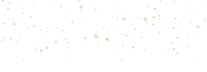 Sparkling background with gold and silver stars. Perfect for holidays or celebrations.