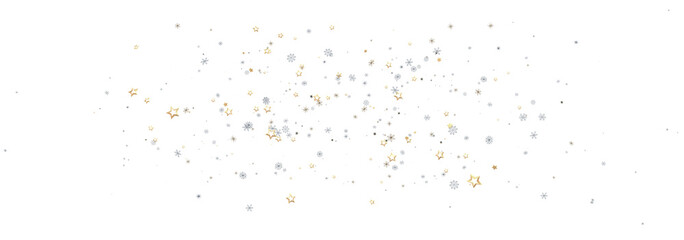 Sparkling festive background with gold and silver stars. Perfect for holidays.