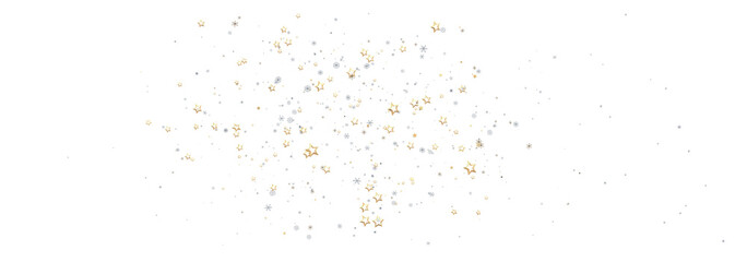 Obraz premium Beautiful festive background with gold and silver stars. Perfect for holidays.