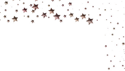Beautiful image of scattered stars, perfect for festive designs, cards, and backgrounds.
