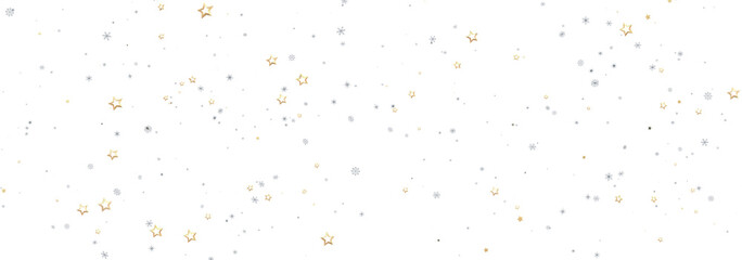 Sparkling holiday background with gold and silver stars. Perfect for cards, banners, and websites.