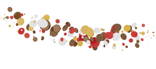 confetti png. Gold confetti falls from the sky.