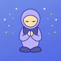 Silhouette of a person meditating or praying under a vast starry night sky evoking spirituality and tranquility