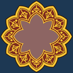 Elegant traditional islamic geometric background design with intricate patterns suitable for cards invitations and cultural celebrations