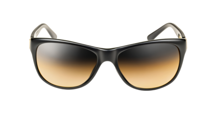 Black cat eye sunglasses with gradient lenses