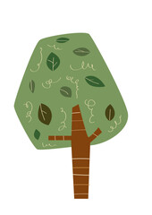 Doodle Tree vector clip art