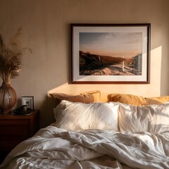 Bedroom Wall art frames mock-up