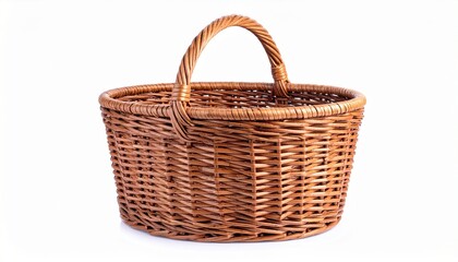 basket on white background 