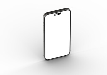 Clean design, blank screen, perfect for app presentations and website mockups.