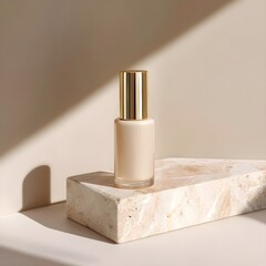 Perfume spray bottle with white background Mock-up