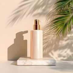 Perfume spray bottle with white background Mock-up