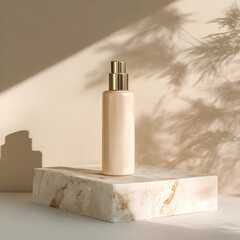 Perfume spray bottle with white background Mock-up