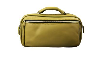 Stylish green travel bag with multiple compartments for convenience