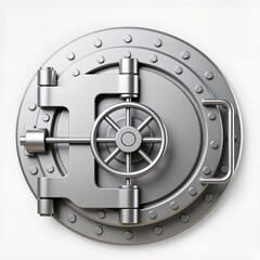Obraz premium Mysterious vault door hints at hidden treasures and secrets within