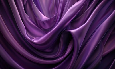 Wavy purple fabric texture background for elegant designs and presentations